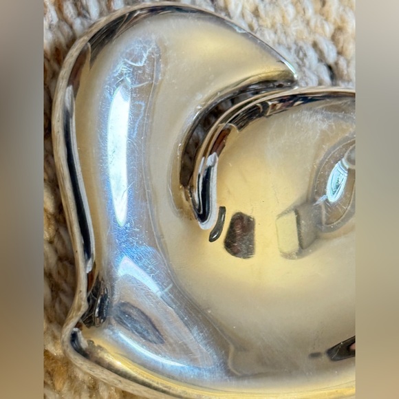 Tiffany & Co Elsa Peretti Silver Heart Belt Buckle Italy - Vintage! - Picture 16 of 16